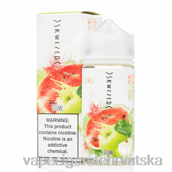 Vape Cigarete Lubenica Zelena Jabuka - Skwezed - 100ml 3mg